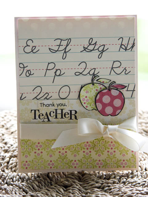Stamps: image and sentiments from Teacher&#039;s Apple by PTI<br />
Ink: Pure Black by PTI<br...