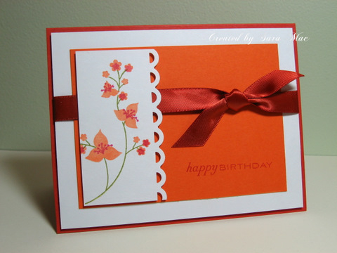 Stamps: Floral Fusion (CHA exclusive)<br />
Ink: Orange Zest, Raspberry Fizz, Ripe Avocado<br...