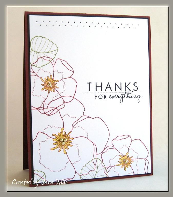 Stamps:  year of flowers: violets<br />
Paper:  scarlet jewel, stampers select white, true...