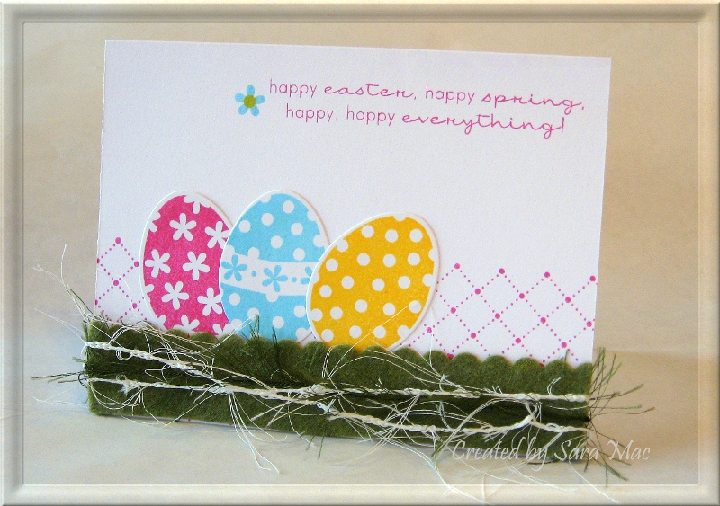 Stamps:  Egg Hunt, Background Basics: Tin Types<br />
Paper:  stampers select white<br />
Ink:...