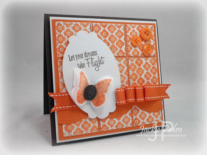 Stamps:  Butterfly Dreams, BB: Flower Power (PTI)<br />
Paper:  Dark Chocolate, White (PTI)<br...