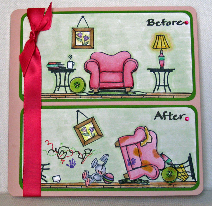 Details on blog: http://craftingtokeepmysanity.blogspot.com/2010/04/first-baby-card.html