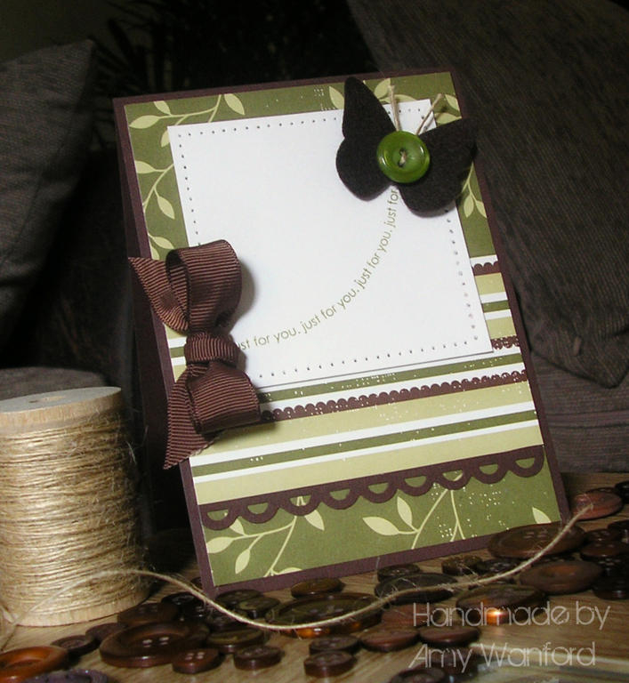 An attempt at cutting felt with the PTI dies - cut like buttah! Yeah! x<br />
Card Recipe<br />...