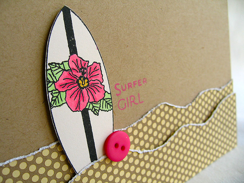 Stamps:  Aloha<br />
Ink:  Palette Noir &amp; Hibiscus Burst<br />
Cardstock:  Kraft &amp;...