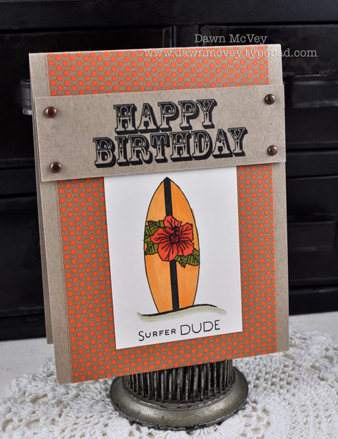 Paper: kraft, vintage cream, dotty biscotti<br />
Stamps: Aloha, Say It With Style<br />
Ink:...