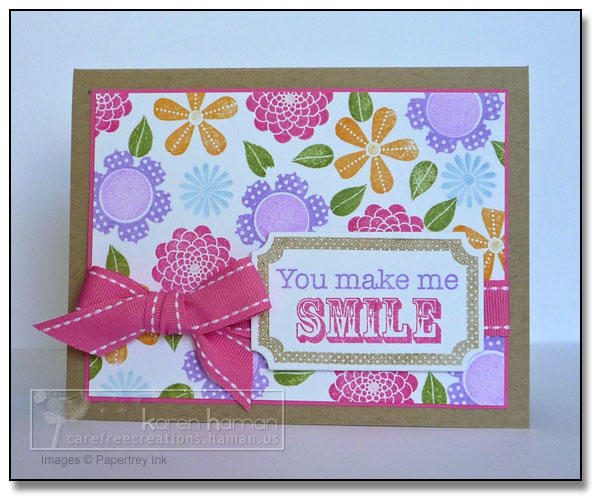 Supplies<br />
All supplies PTI unless otherwise noted.<br />
Stamps: Beautiful Blooms 2, Say...