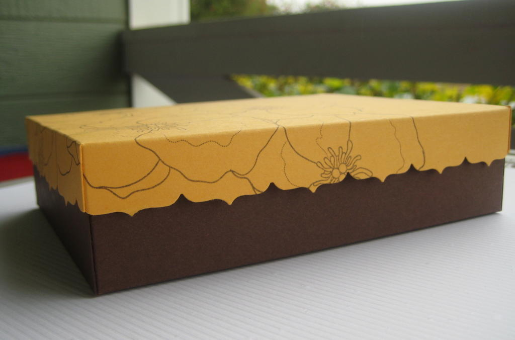 A2 Card Holder - I made this cute little box to hold the notecard set. Lots of room for 6 cards...
