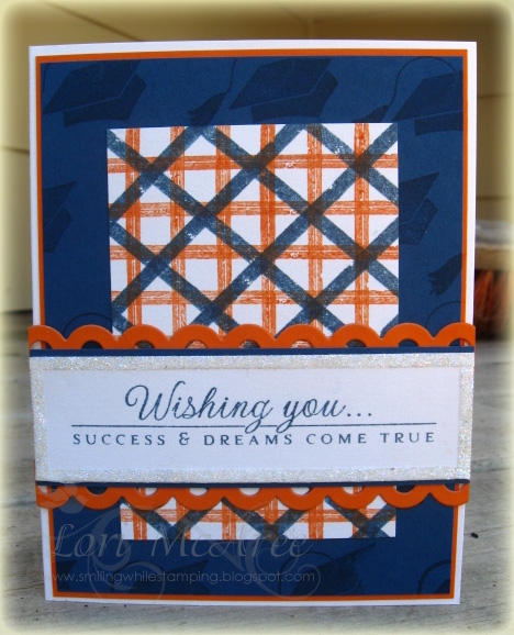 Supplies:<br />
Stamps: Papertrey For the Graduate and Distressed Stripes<br />
Paper:...