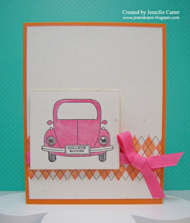 Stamps: Enjoy the Ride, A Little Argyle<br />
Paper: Rustic White, Orange Zest<br />
Ink:...