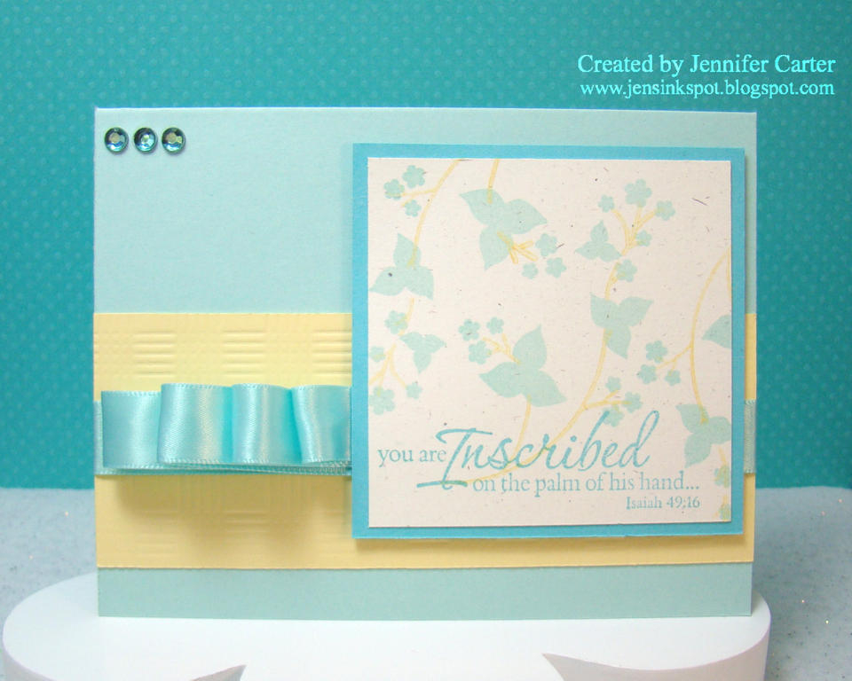 Stamps: Floral Fusion, Hobby Lobby Isaiah Verse<br />
Paper: Aqua Mist, Hawaiian Shores, Lemon...