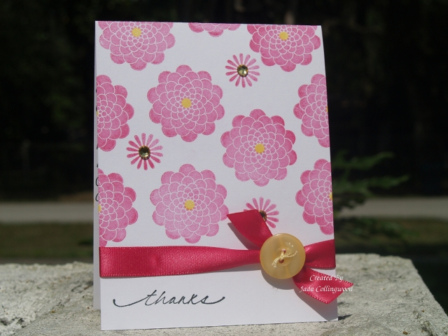 Just finishing up my end of year thank you gifts. Got my inspiration from this card made by Niki...