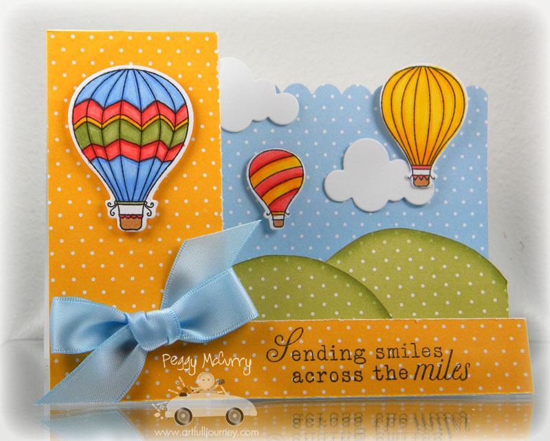 Sending Smiles Stair Step Card