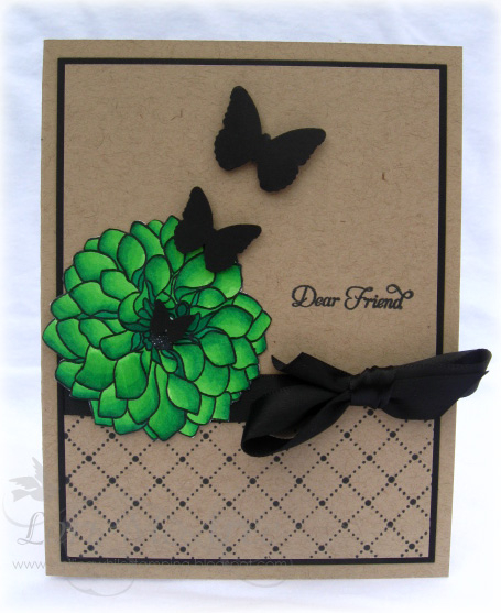 Supplies:<br />
Stamps: Papertrey Delightful Dahlia &amp; Background Basics Tin Types<br />...
