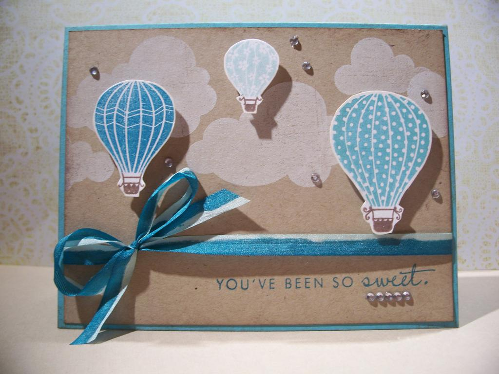 Stamps: Up, Up and Away and sentiment from Year of Flowers: Daffodil??<br />
Ink: Deep Lagoon...