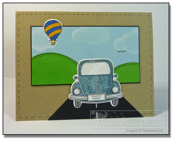 Supplies<br />
All supplies PTI unless otherwise noted.<br />
Stamps: Enjoy the Ride, Up Up...