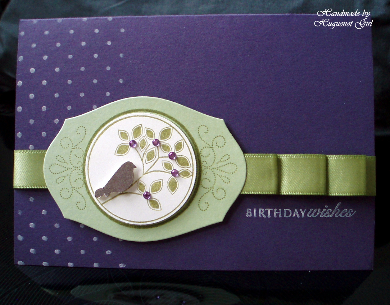 Stamps: Hero Arts Raindrop Background, PTI Round &amp; Round (2009 anniversary set)<br />...