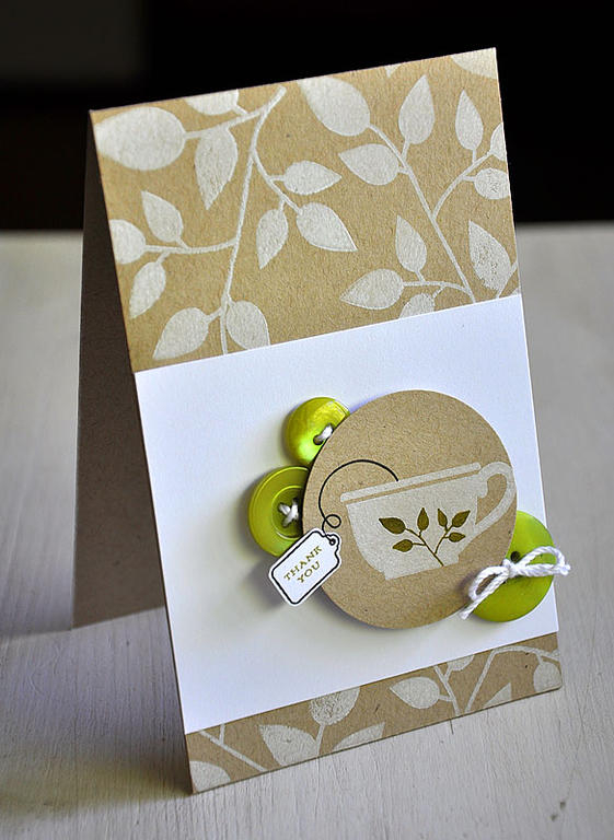 Stamps:  Tea For Two Additions &amp; Beautiful Blooms<br />
Ink:  Fresh Snow, True Black &amp;...