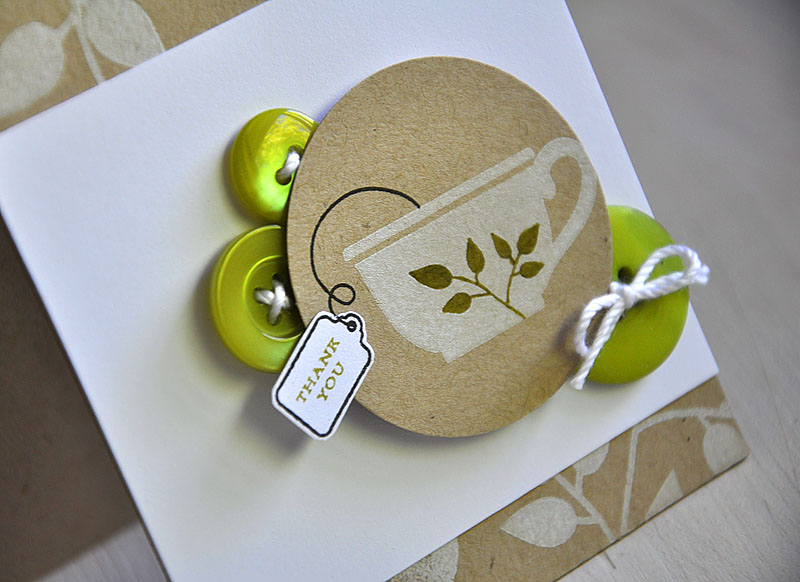 Stamps:  Tea For Two Additions &amp; Beautiful Blooms<br />
Ink:  Fresh Snow, True Black &amp;...