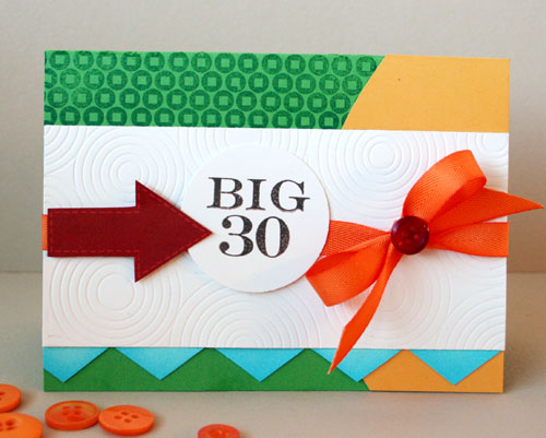 stamps: Get to the Point &amp; Sentiments, Background Basics: Geometrics <br />
ink: Dark...