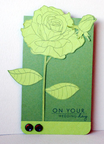 Stamps: Year Of Flowers: Roses<br />
Ink: Dark Chocolate<br />
Paper: Ripe Avocado, Simply...