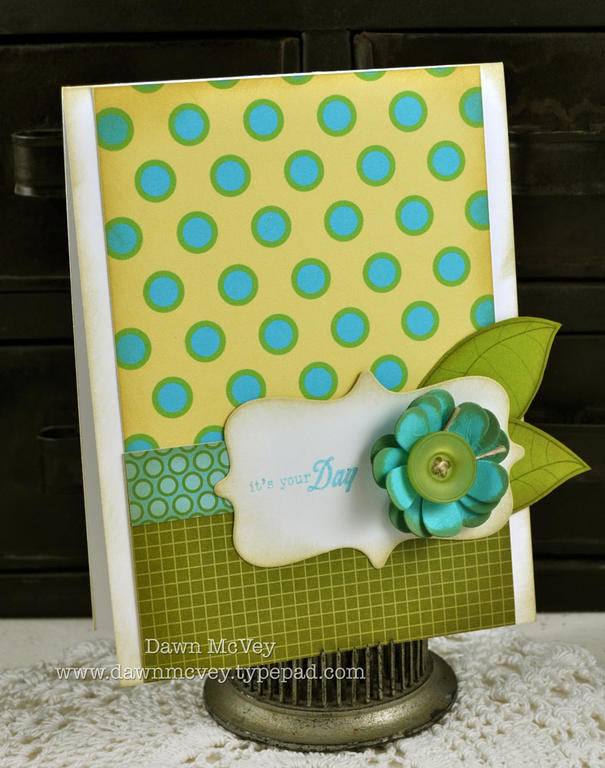 Paper: stamper's select white, hawaiian shores, simply chartreuse, Green Boutique, Bitty...