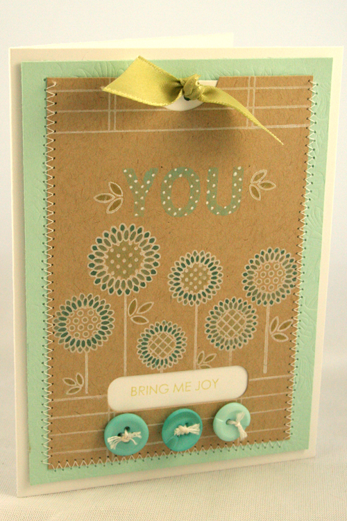 You Card<br />
<br />
Stamps: Mini Scrapbook Series: Library Ledger, All About You, All About...