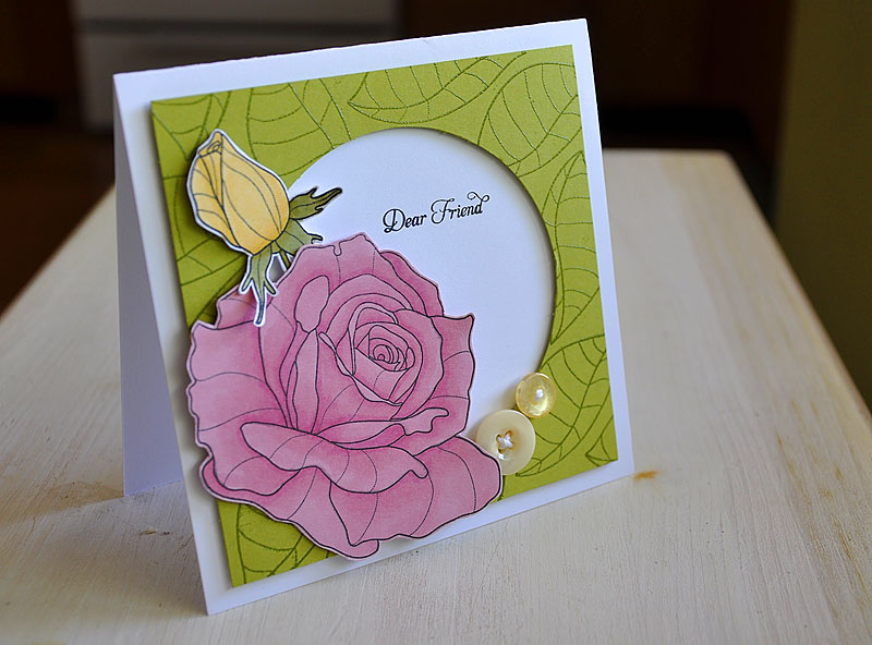 Stamps:  Year Of Flowers: Roses &amp; Delightful Dahlia<br />
Ink:  Palette Noir &amp;...