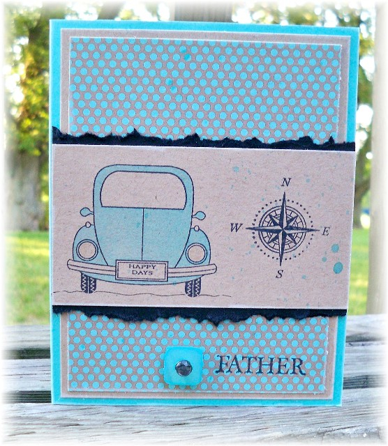 Supplies: <br />
Stamps: Enjoy the Ride, Father Knows Best (Papertrey Ink); For the Men...