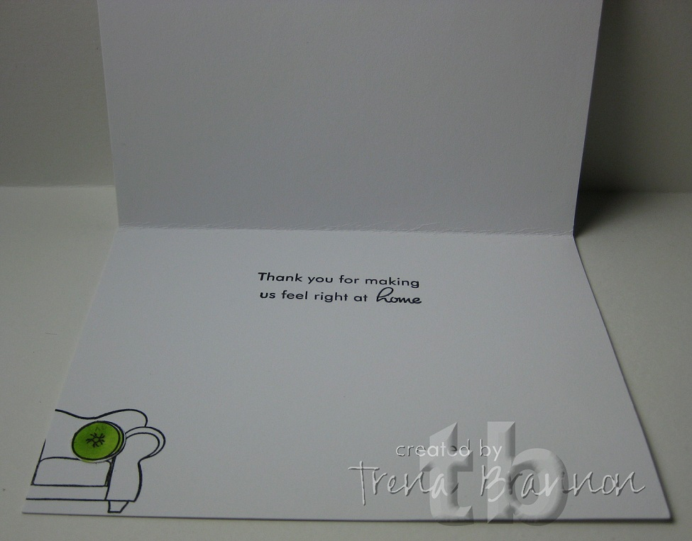 Thank you for your Hospitality....Sorry About Your House Inside