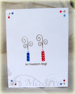 Supplies: <br />
Stamps: Papertrey Let Freedom Ring<br />
Paper: Papertrey White<br />
Ink:...