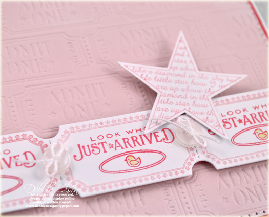 Stamps: Just the Ticket, Star Prints<br />
Cardstock: Sweet Blush, Berry Sorbet, Stamper's...