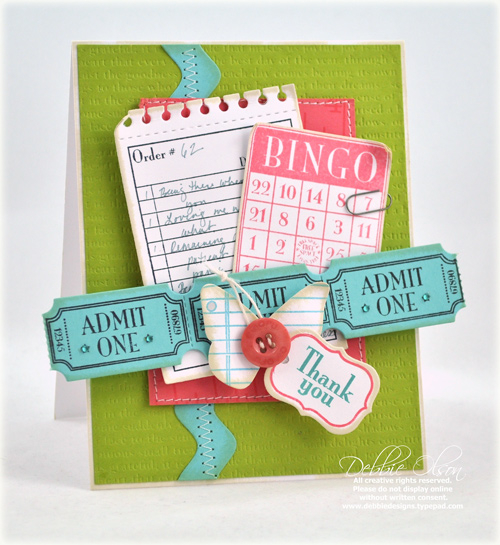 Stamps: It's Official<br />
Cardstock: Chartreuse, Hawaiian Breeze, Berry Sorbet,...