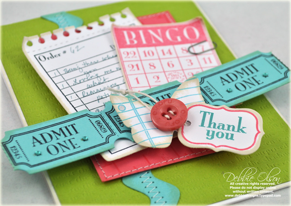 Stamps: It's Official<br />
Cardstock: Chartreuse, Hawaiian Breeze, Berry Sorbet,...