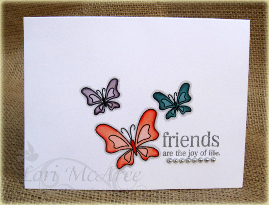 Supplies:<br />
Stamps: Papertrey Flutterby Friend<br />
Paper: Papertrey White<br />
Ink:...