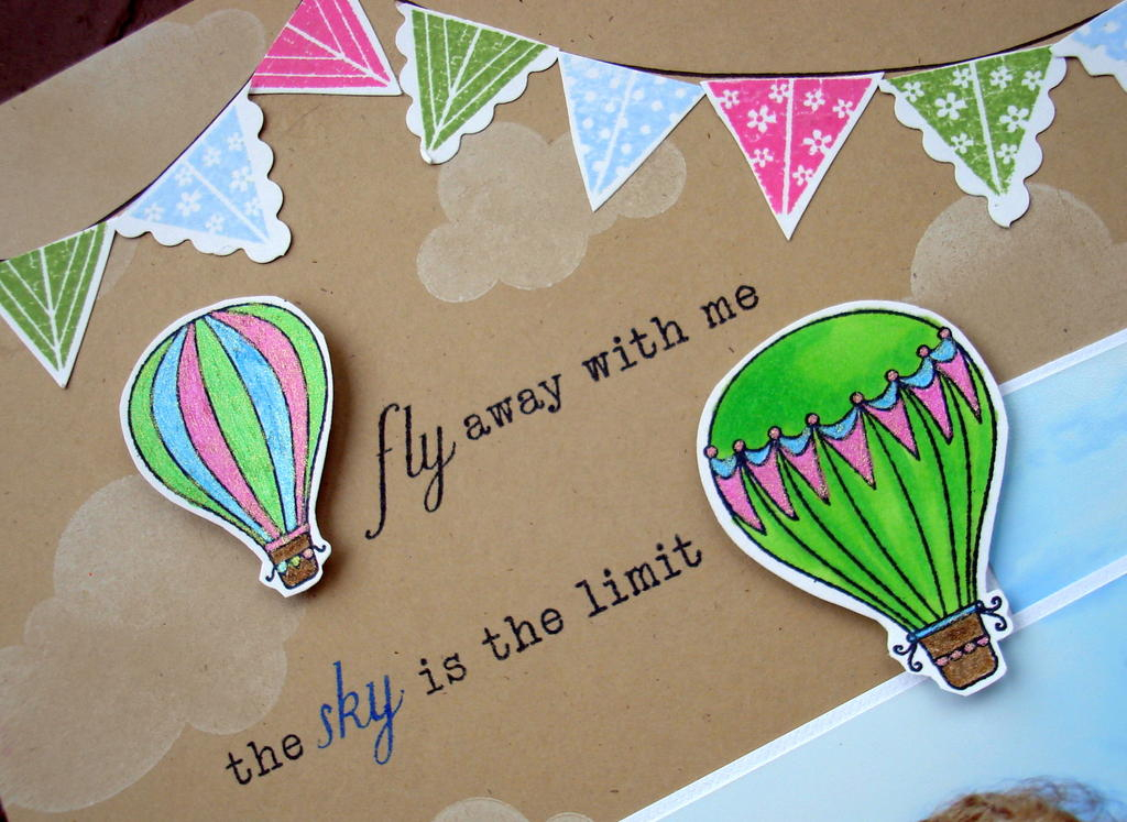 close up of Fly Away With Me layout