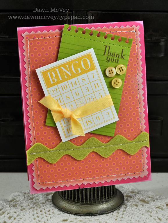 Paper: raspberry fizz, simply chartreuse, stamper's select white, Color Couture July...