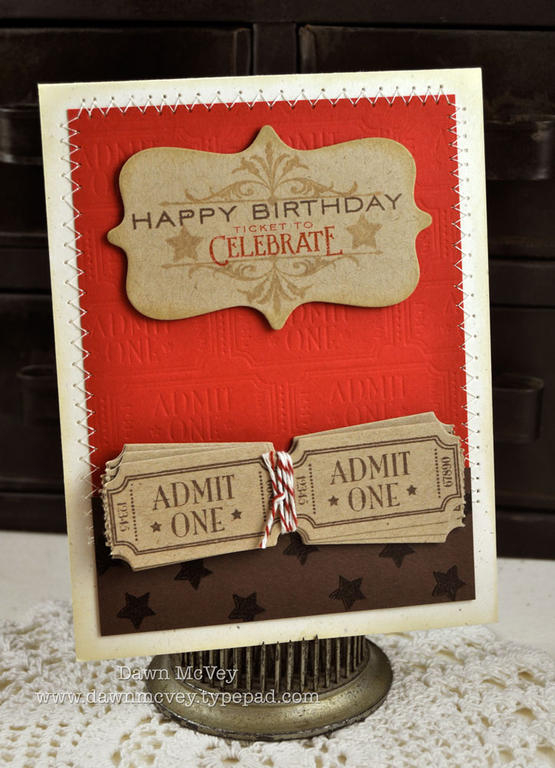 Paper: rustic cream, kraft, dark chocolate, pure poppy<br />
Stamps: It's Official,...