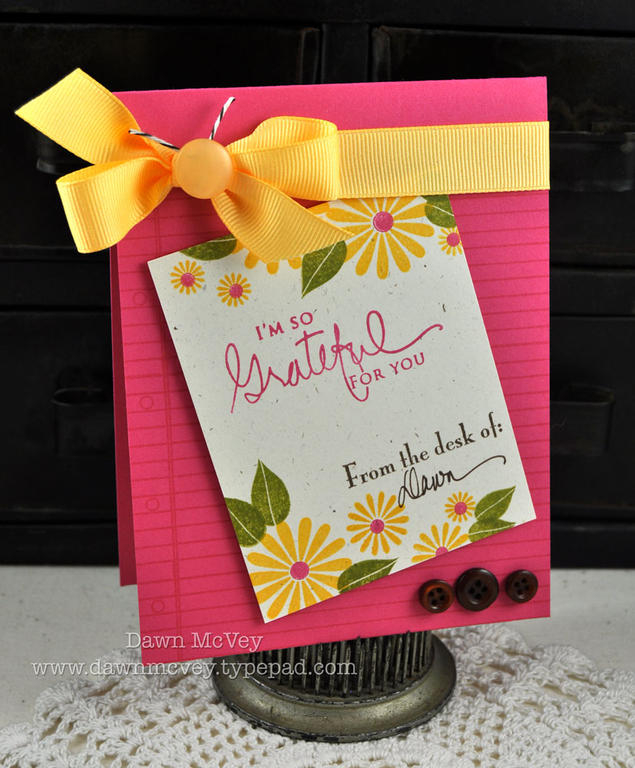 Paper: raspberry fizz, rustic cream<br />
Stamps: It's Official, Signature Greetings,...