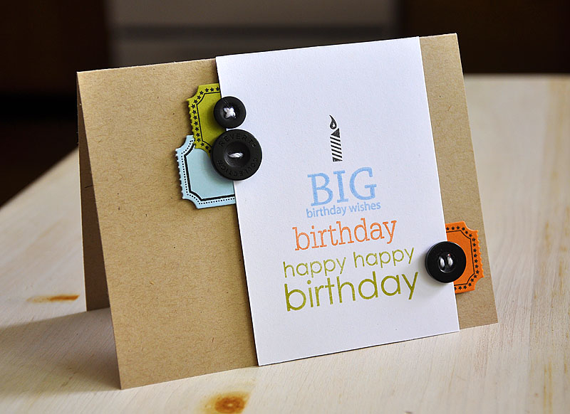 Stamps:  Birthday Bash Sentiments &amp; Just The Ticket<br />
Ink:  Spring Rain, Orange Zest,...