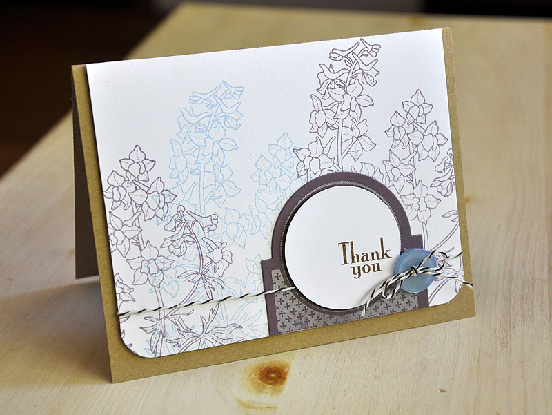 Stamps:  Year Of Flowers: Larkspurs, All Booked Up &amp; It's Official<br />
Ink:  Plum...