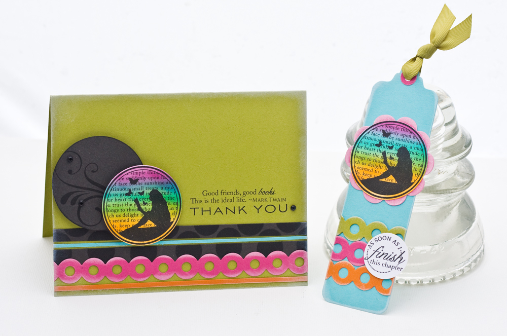 * Stamps- All Booked Up, Inside &amp; Out: Thank You, Fancy Flourishes, Polka Dot Basics<br />...