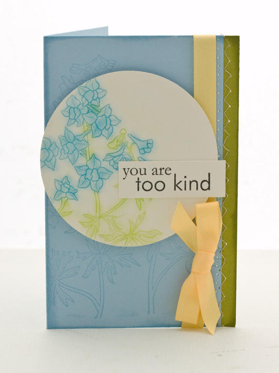 Stamps- Year of Flowers: Larkspur, Fillable Frames #6<br />
Ink- true Black, VersaMark<br />...