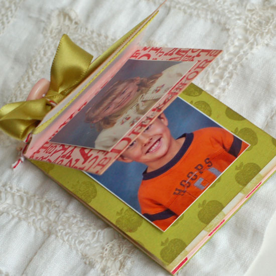 This small mini album is perfect for the wallet photos my children exchange in school.  The...