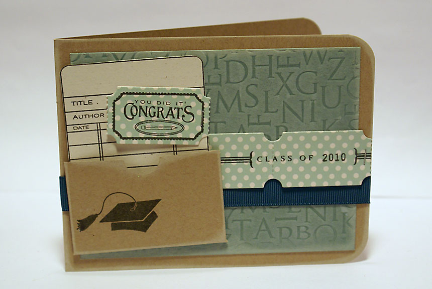 stamps: Library Card, Just the Ticket, For the Graduate, Mini Scrapbook Series: Library...