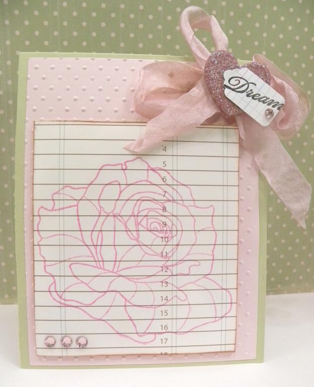 Heat Embossed Rose from Year of Flowers: Roses