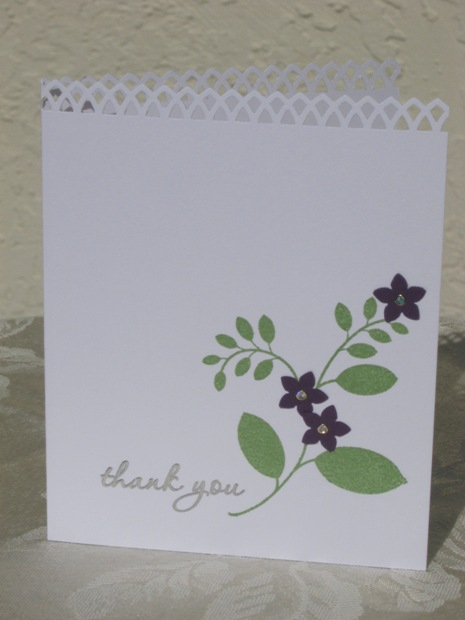 Main image is Blooming Button Bits, with flowers punched by Carl punch.  Martha Stewart border...