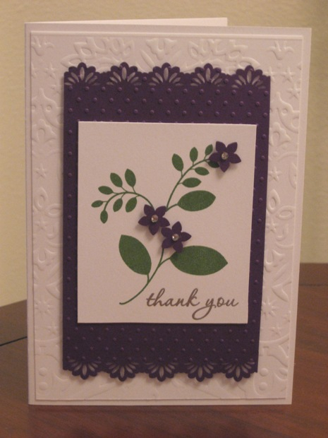 Main image is Blooming Button Bits, with punched flowers instead of buttons.  Fiskars border...