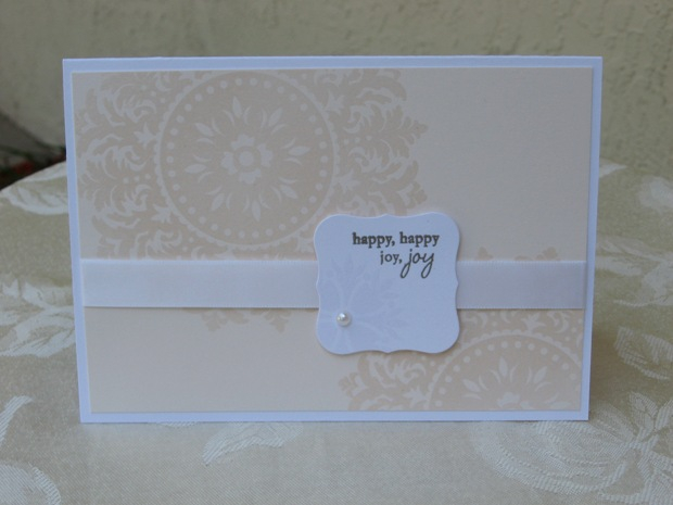 This sentiment is from Blooming Button Bits, and I think it is perfect for wedding cards....