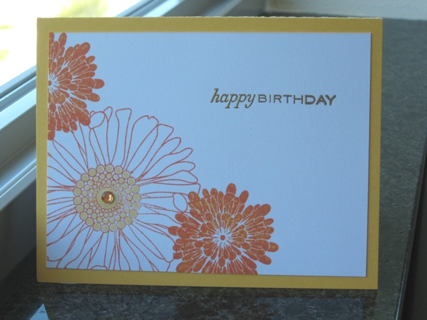 This card is CASEd from Julie Ebersole, Paper Trufflez.  Large flower is from Friends til the...