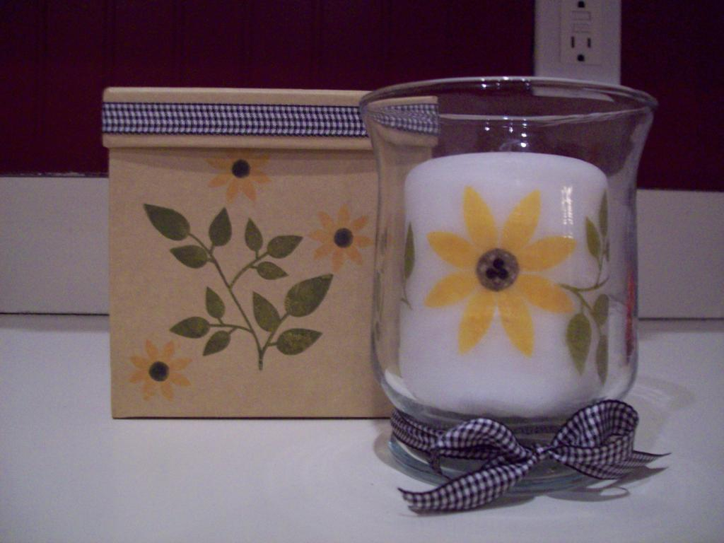 Candle Stamping with Beautiful Blooms